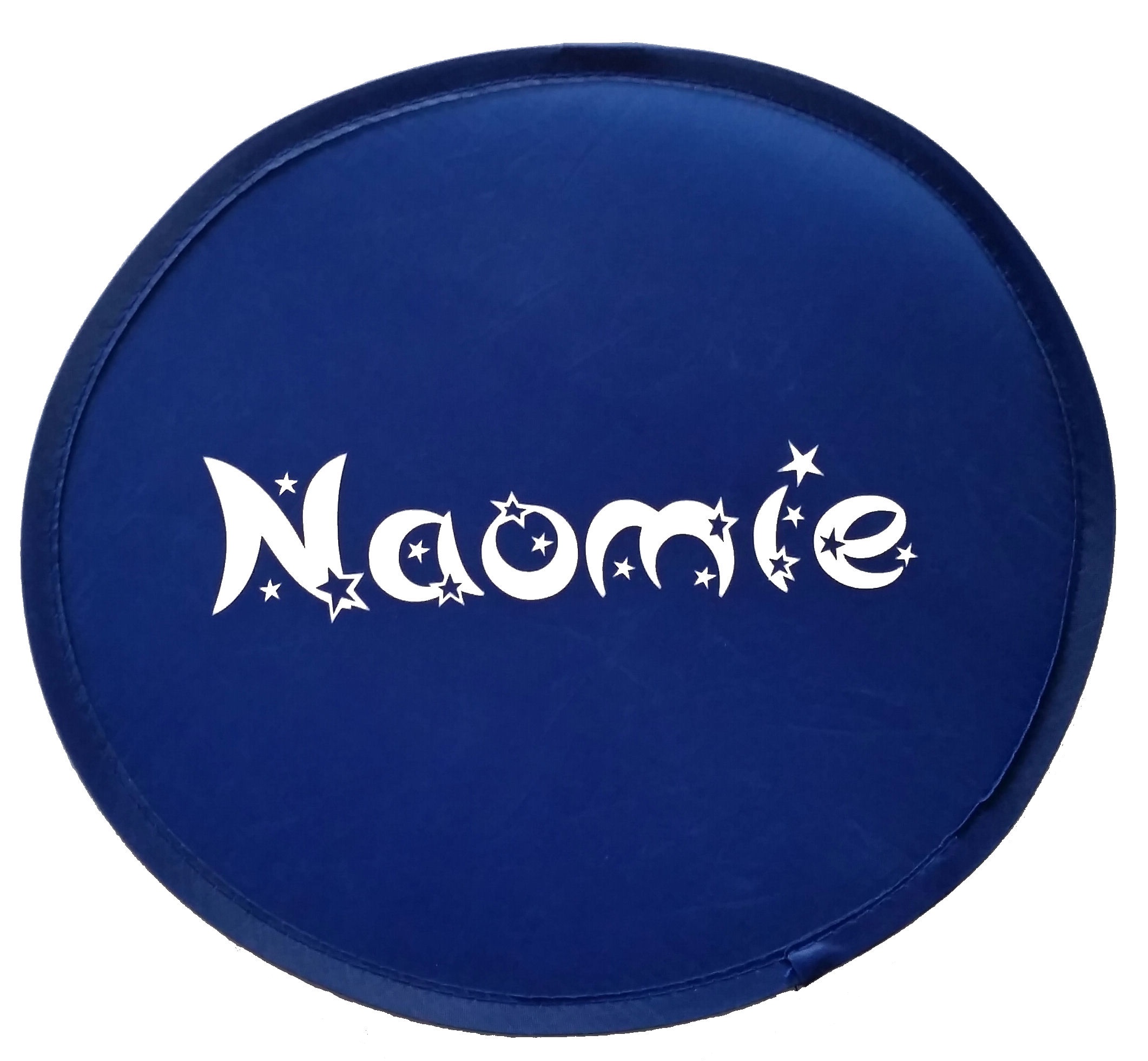 Frisbee met naam in blauw